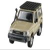 2014 Land Cruiser 71 SWB (Short Wheel Base) Sandy Taupe Brown 1/64 Diecast Model Car by Paragon Models PA-55564 view 1