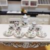 AirAds Dollhouse 1:12 Scale Dollhouse Porcelain Tea Set Doll Tea Set Wild Berry view 1