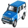2014 Land Cruiser 76 RHD (Right Hand Drive) Blue and White Japan Automobile Federation 1/64 Diecast Model Car by Paragon Models PA-65317 view 1