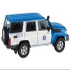2014 Land Cruiser 76 RHD (Right Hand Drive) Blue and White Japan Automobile Federation 1/64 Diecast Model Car by Paragon Models PA-65317 view 2