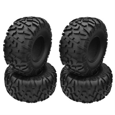 4PCS 128Mm 2.2Inch Mud Grappler Rubber Tyre Wheel Tires for 1/10 RC Crawler for Traxxas TRX4 TRX6 Axial SCX10 90046 Wraith Modification Accessories