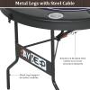 RAYKEEP 71 Inch Poker Table Foldable, 8 Player Folding Poker Tables w/Collapsible Legs, Casino Grade Felt, Padded Rails and Cup Holders, Portable Poker Table for Texas Holdem Poker and Blackjack view 3