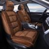 AISAIMOUT Car Seat Cover, Car Winter Seat Cover, Fluffy Car Seat Covers - Universal (Color : Brown, Size : Full Set) view 1