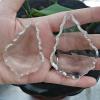 Chandelier Crystal Prisms Pendants 10pcs 63mm 76mm Crystal French Maple Leaf Chandelier Pendant Prism Lamp Parts Chandelier Crystal Prisms Pendants (Color : 76mm) view 3