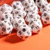 HDdais 10 Pack White D20 Dice, Set of 10, 20 Sided Dice D20 Polyhedral Dice for DND RPG Tabletop Game view 4
