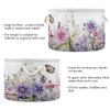 Flradish Wild Flowers Cotton Rope Baske,20" X 20" X 14" Woven Baby Soft Waterproof Laundry Baskets with Handles,Toy Basket for Storage,Living Room,Toy,Blankets,Clothes view 3