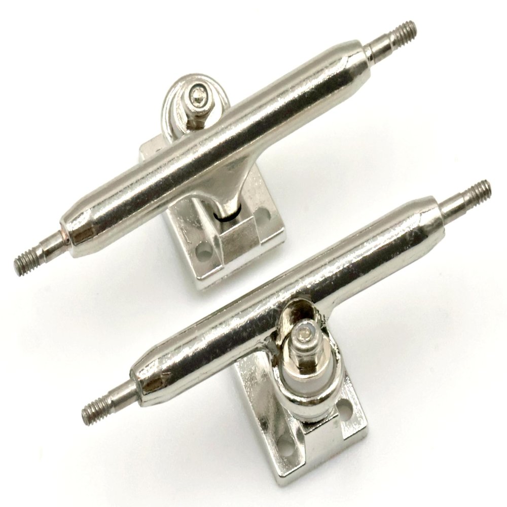 RACOFSB A1 Pro Fingerboard Trucks 36mm 34mm 32mm with New Base and Pivot Cup (36mm Chrome)