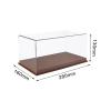 1/24 Scale Diecast Car Display Case, Decorative, Display Stand with Clear PVC Cover for Toy Cars Collectors Alloy Car, Brown view 4