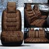 AISAIMOUT Car Seat Cover, Car Winter Seat Cover, Fluffy Car Seat Covers - Universal (Color : Dark Brown, Size : One) view 2
