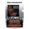 AISAIMOUT Car Seat Cover, Car Winter Seat Cover, Fluffy Car Seat Covers - Universal (Color : Dark Brown, Size : One) view 3