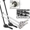 hopsupRC #45 Steel Drive Shaft CVD Upgrades Part for 1/16 E-Revo/E-Revo VXL,Stainless Front Rear Driveshaft Axles Hops up,Replace #7151X,4PCS,(More Powerful) Black view 4