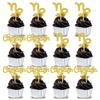 12Pcs Capricorn Cupcake Topper, Big Capricorn Energy/Capricorn Season, 12 Constellation November/January Birthday Cupcake Decoration, Horoscope Astrology Birthday Party Supplies, Gold Glitter view 1