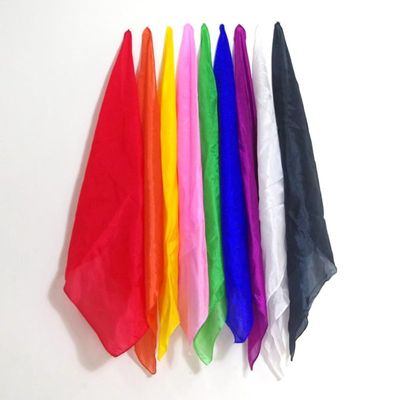 3pcs Magic Silk Handkerchief Magicians Scarves Magic Trick Colorful Silk Scarf Stage Magic Magician Accessories Magic Trick Silk Magic Props Magician Accessories (45x45cm)
