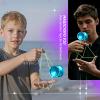 MAGICYOYO V10 Professional Finger Spin Yoyo for DNA Tricks, Metal Yoyo Professional with Responsive & Unresponsive Modes, Pro Trick Yo yo for Adults & Kids with Complete Yo-yo Accessories Kit (Blue) view 2