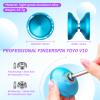 MAGICYOYO V10 Professional Finger Spin Yoyo for DNA Tricks, Metal Yoyo Professional with Responsive & Unresponsive Modes, Pro Trick Yo yo for Adults & Kids with Complete Yo-yo Accessories Kit (Blue) view 4