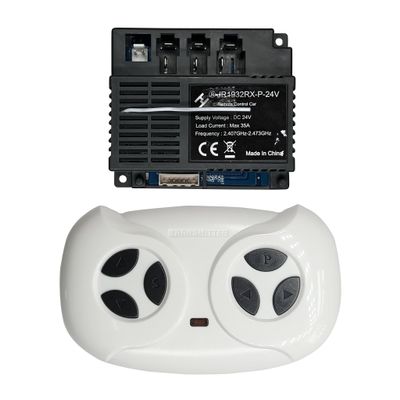 2.4G Bluetooth Remote Control and JR1932RX-P-24V Receiver Control Box Mother Board for Kids Ride On Car Powered Wheels Replacement Parts