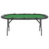YAFF 10-Player Folding Poker Table Green 81.1"x41.7"x29.5" view 3