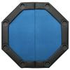 YAFF 8-Player Folding Poker Table Blue 42.5"x42.5"x29.5" view 4