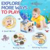 Airlab Wooden Activity Cube Montessori Toys for 1 Year Old Toddlers 12 Months + Toddler Learning Toys 1-3 Boys Girls Baby Sensory Interactive Birthday Gift view 3