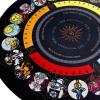 Acinkeety Tarot Divination Tapestry Tall Cloth Divination Card Cushion Pad Rubber Tarot Tablecloth Astrology Tarot Divination Tapestry view 3