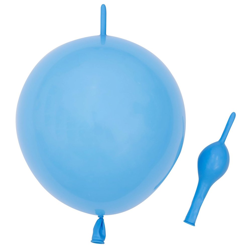 10 Inch Link Balloons Latex Quick Linkale Balloon 120 Pcs for Wedding,Birthday, Halloween, Christmas, Party Festival Decorations. (10 Inch Blue Link Balloons-120)