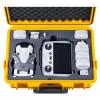 Lykus Titan MM410 Waterproof Hard Case (Yellow) for DJI Mini 4 Pro/Mini 3/Pro and DJI RC 2/RC/RC-N2/N1, Support 7 batteries and RC lanyard [CASE ONLY] view 1