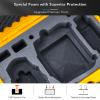 Lykus Titan MM410 Waterproof Hard Case (Yellow) for DJI Mini 4 Pro/Mini 3/Pro and DJI RC 2/RC/RC-N2/N1, Support 7 batteries and RC lanyard [CASE ONLY] view 4