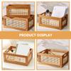 IMIKEYA Small Woven Basket 35x25x16cm Wooden Storage Basket Book and Clothes Organizer Home Decor Storage Container view 4