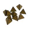 Acinkeety 10 Pcs 4-Sided Acrylic Dice Set RPG Polyhedral Dice Single Color Pattern RPG Table Game Dice Easy to Read Number Table Game Dice Set view 4