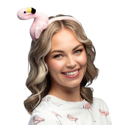 Boland 52539 Tiara Flamingo Headband for Fancy Dress Costumes, Carnival and JGA, Costume Accessories