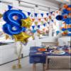 Boland 50526  Banner Space Joyeux Anniversaire Polyester Decoration, Theme Party, Hanging Decoration view 2