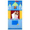 VitalCozy Doorway Puppet Theater with 2 Adjustable Rods Fits in Most Doorways 67 x 31 Inch Foldable Hanging Puppet Show Theater for Christmas Holiday Home (Castle Style) view 1