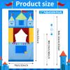 VitalCozy Doorway Puppet Theater with 2 Adjustable Rods Fits in Most Doorways 67 x 31 Inch Foldable Hanging Puppet Show Theater for Christmas Holiday Home (Castle Style) view 3