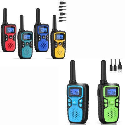 Wishouse Walkie Talkies for Adults Kids Long Range Rechargeable 6 Pack Family Camping Gift