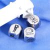 3Pcs Postion Sex Dice Food Dice Valentines Day Gifts for Couples Retirement Gifts for Women Men Funny One Year 1st Anniversary Steel Gift for Boyfriend Girlfriend Birthday Gift for Daughter Son Adult view 3