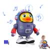 Drkicsy Dancing Space Duck Toy, Space Duck Dancing Musical Interactive Toy, Electric Dancing Duck Toy Baby Musical Toys, Cute Singing Walking Duck Toys with Music LED Lights for Kids Birthday Gifts view 1