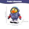 Drkicsy Dancing Space Duck Toy, Space Duck Dancing Musical Interactive Toy, Electric Dancing Duck Toy Baby Musical Toys, Cute Singing Walking Duck Toys with Music LED Lights for Kids Birthday Gifts view 2