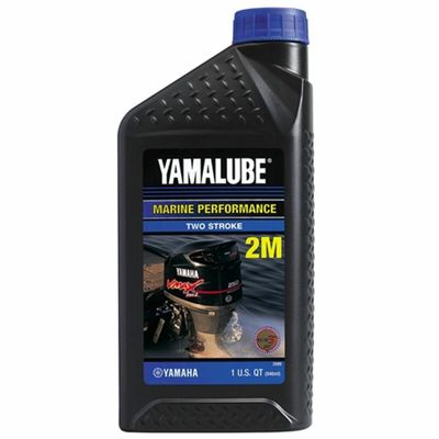 Yamaha Yamalube 2M 2-Stoke Marine Oil, #LUB-2STRK-M1-12