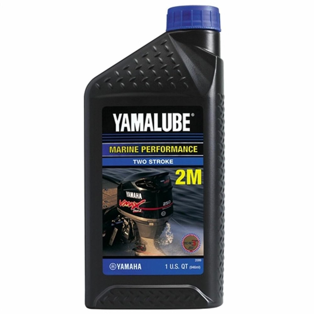 Yamaha Yamalube 2M 2-Stoke Marine Oil, #LUB-2STRK-M1-12