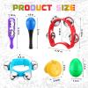Silipull 72 Pcs Shaker Musical Instruments for Kids Egg Shaker Wrist Hand Band Bells Maracas Percussion Tambourine Cymbals Plastic Castanets for Preschool Early Music Learning Toy view 2