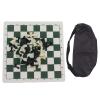 Chess Pieces Toy Set, Plastic Chess Pieces with PU Imitation Leather Chess Board with Zipper Straps, Suitable for Family, Party, Travel, Camping, Recreation view 1