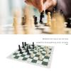 Chess Pieces Toy Set, Plastic Chess Pieces with PU Imitation Leather Chess Board with Zipper Straps, Suitable for Family, Party, Travel, Camping, Recreation view 3