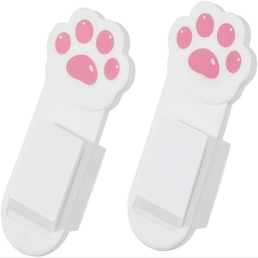 2Pcs White Cute Toilet Seat Lifter Cartoon Lovely Cat Paw Toilet Lid Lifter Toilet Seat Handle Seat Cover Lifter Avoid Touching Toilet Seat Lid Toilet Seats