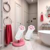 2Pcs White Cute Toilet Seat Lifter Cartoon Lovely Cat Paw Toilet Lid Lifter Toilet Seat Handle Seat Cover Lifter Avoid Touching Toilet Seat Lid Toilet Seats view 2