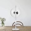 VERIMP 20.5cm Glass Windmill Solar Powered Crookes Radiometer Light Mill/Educational Teaching Study Tool/Office Home Decoration Light Pressure Windmill Crookes Crokes Car Ornaments Sunshine view 1