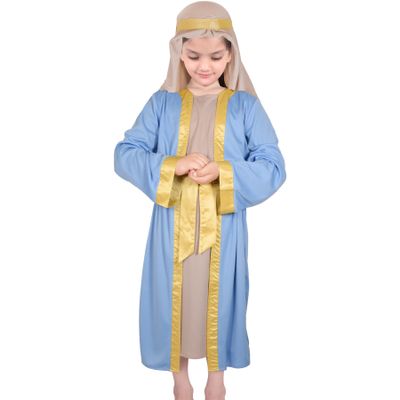 A2Z 4 Kids Girls Xmas Nativity Mary Costume - Mary Costume 6-8