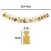 Happy 15th Birthday Photo Banner 15 Year Old Party Decorations, Fifteen Birthday Picture Frame Banner 15th Photo Frame Party Supplies Bunting Decor view 2