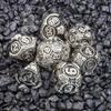Sage's Portal Artificer's Core Metal DND Dice 7 Piece Polyhedral Dice Set for DND TTRPG Dungeons and Dragons Pathfinder (Dusk Essence) view 1