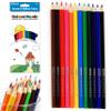 12 Bright Colored Pencils Pre-Sharpened Drawing School Kids Artist Coloring Gift view 3