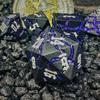 Sage's Portal Warp Stones Purple and Black Metal DND Dice 7 Piece Polyhedral Dice Set for DND TTRPG Dungeons and Dragons Pathfinder (White Dwarf Star) view 2